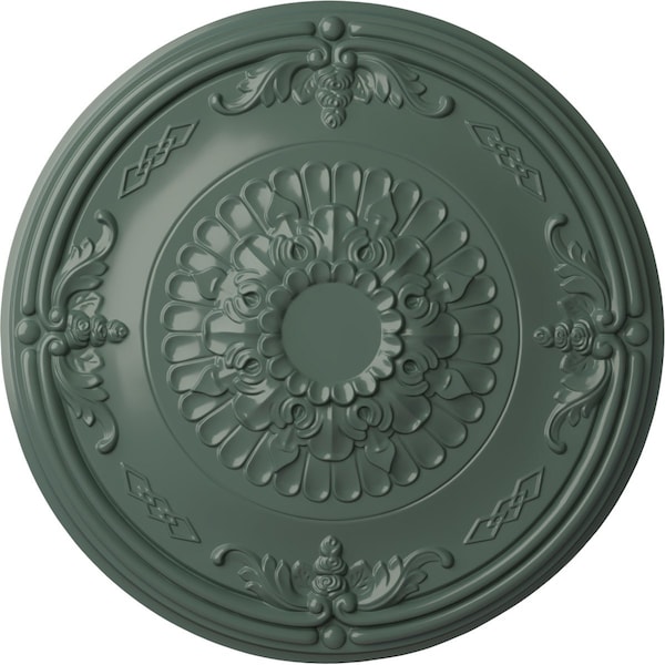 Ekena Millwork Athens Ceiling Medallion (Fits Canopies up to 3 5/8"), Hand-Painted Cloud Burst, 26 1/4"OD x 3 1/4"P CM27ATCBF - main